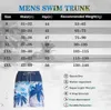 Tábua de moda de banho masculina shorts homens Men, baú de natação respirável Summer Surffing Boxer Beach Bathing Suit Maillot de Bain