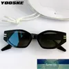 YOOSKE Cat Eye Sonnenbrille Damen Luxusmarke Reise Kleine Sonnenbrille für Herren Vintage Unregelmäßige Brille Schwarz Grün Schutzbrille Fabrikpreis Expertendesign Qualität