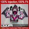 100% passform OEM Fairings för Honda CBR 600F4 600FS 600 F4 FS CC 99-00 Body 54NO.229 600cc CBR600 F4 CBR600F4 99 00 CBR600FS 1999 2000 Injektionsform Bodywork Rosa grå