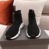 Mens Womens Knit Sock Shoes Top Quality High Cut Socks Fashion Outdoor Platform Dress Shoe With Box Size 35-45