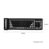 Foldable Silicone Wireless Keyboard 24G Usb Flexible Waterproof Slim Universal Silent Roll Up Keypad For PC Laptop 2106105704011