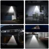 48 LED Solar Light PIR Motion Sensor De Segurança Lâmpada de Parede Ao Ar Livre Iluminação para Courtyard Street - Branco Sem Pole