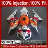 OEM Bodys Kit For HONDA CBR 1000 CC RR 1000RR 2006-2007 Bodywork 59No.143 CBR1000-RR 1000CC Repsol White 2006 2007 CBR1000 RR CBR1000RR 06 07 Injection mold Fairings