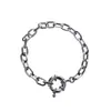 Связанная цепочка полированные металлические браслеты браслеты для женщин летние модные бутики ювелирные аксессуары оптом