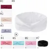 2021 Donne Turbante Fasce Plain Twist Stretch Hairband Sport Yoga Headwrap Spa Head Band Accessori per capelli 20 Disegni Opzionali