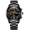 LIGE MENS Horloges Topmerk Luxe Mode Business Quartz Horloge Mannen Sport Volledige Stalen Waterdichte Zwarte Klok Relogio Masculino Q0524