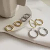 2020 Małe 925 Sterling Silver Circle Round Huggie Hoop Kolczyki dla kobiet Mężczyźni Moda Proste Brincos de Prata