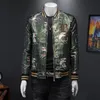 veste pour hommes 2023 printemps et automne nouvelle broderie jacquard marée col montant beau baseball haut uniforme S-4XL