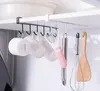 Крючки Rails Storage Shilf Подвесная кепка бумаги полки кухонные железные многофункциональные вешалки крюк