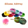 Silicone Ashtray Creative Round Anti-shock Smoke Ash Tray Fashion Environmental Hotel Home Square