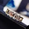 Hot Style Classic Engagement Ring Frau Quadratisches Herz Oval AAA Zirkon Shine S925 Pure Silber überzogene Platin Marke Schmuck 2022