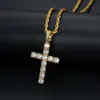 Iced Out Cross Pendant Necklace Choker Chain Necklaces Women Jewelry Men Tennis Chains Fashion Jewellery