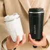 Roestvrij staal Koffiemok Auto Thermos Mok Reizen Thermische Fles Kolf Travel Mok Leuke Tuimelaar 210913