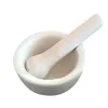 スパイス、調味料、ペースト、ペストス、グアカモレ90MM-DIA 210611のための白い花崗岩の乳鉢の乳がん天然石の粉砕機
