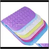 Esteras de baño Aessories Inicio Gardethroom Anti Slip Ducha Mat PVC Mas Partículas Pie Pad Baño Drop Entrega 2021 Y2Fkh