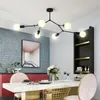 Lampadario moderno Sputnik Lampada Golden Spider Soffitto Decorazione domestica nordica Soggiorno Sala da pranzo E27 110V 220V Lampadari a goccia