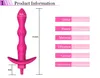 Nxy Vibrators New 10 Speed Anal Beads Silicone Vibrators for Women & Men Cleanse Female Vagina Adult Anal Plug Masturbator Sex Toys for Woman 0105