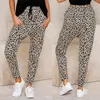 Harajuku Joggers imprimé léopard pantalons décontractés pantalons de survêtement à jambes larges femmes pantalons grande taille taille haute pantalon Streetwear Y211115