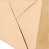 2021 Nya 50pcs Kraft Paper Bag Brown Party Bröllop Favoriter Handgjorda Brödkakor Presentväskor Kakor Förpackning Förpackningsmaterial