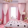 Gordijn + venster Scherm Shiny Stars Kinderdoek Gordijnen Voor Kinderen Girl Slaapkamer Woonkamer Blackout Cortinas Custom Made Drape 210712