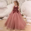 Moda Kwiat Girl Wedding Party Tutu Sukienki Wysokiej Jakości Dzieci Balowa Suknia Koronkowa Princess Dress