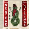 Nutcracker Soldier Banner Christmas Decor For Home Merry Christmas Door Decor Xmas Ornament Happy Year 2022 Navidad 211104
