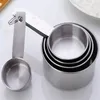 5pcs/Set Stainless Steel Measuring Spoons Tool Coffee Powder Spoon Measurings Cup Kitchen Scale Pastry Baking balance cuisine