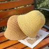 2021 s Straw Chinese Panamas UV Protection Visor Beach Hats Visors Foldable Female Women Summer Sun Hat