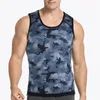 Spor Giyim Erkekler Sauna Termal Gömlek Kamuflaj Yelek Shapewear Zayıflama Yağ Burner Korse Vücut Şekillendirici Ter Tank Fitness Ağırlık Los için Tops