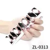 20Tips Finger Nail Stickers Shinning Plaid Gradient Color Fashion Wholesale Nail Art Decals Flowers Manicure Tools