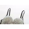 Irene Tinnie Pearls Jewel Diamond Bralet Bustier Festa de Casamento Bra Bra Coloque Corteado Corte Plus Size 210401