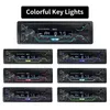 Universal Car Radio Audio 12-24V Truck Bluetooth Stereo MP3 Player FM Receiver 60Wx4 With Colorful Lights AUX USB TF Card Auto Kit283O