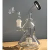 5,5 pulgadas Negro Bule Forma de calabaza Mini Bubbler Tire Glass Bong 14,4 mm Banger para Dab Rig mini bubbler negro