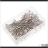 Notions Tools Apparel Drop Delivery 2021 100 Pieces White Dress Maker Cor Pins For Sewing Handcraft Garment Dressmaker Embellishment 6Kswd