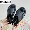 Hakken Slippers Dame Zomer Dames Wedge Mid Slippers Sandalen Schoenen Slingback Casual gespen Peep Toe Femme