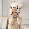 Haute qualité et élégant coton mélangé corps tacheté vache laitière cagoule marque chaud Unique mignon chapeau cyclisme casquettes masques