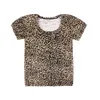 Coeur bébé filles T-shirt imprimé animal enfants vêtements d'été à manches courtes coton enfants t-shirts garçon t-shirts 2-7 ans blouses 210413