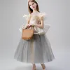 Flower Girl Dress Fluffy Evening Party for Wedding Princess Piano Performance 2-13Y TB003 210610