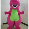 2018 Sconto fabbrica Professione Barney Dinosauro Costumi della mascotte Halloween Cartoon Formato adulto Fancy Dress3260043