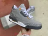 Jumpman Racer Blue 3 3S Basketball Shoes Mens Cool Grey A Ma Maniere UNC Fragment Denim Red Black Cement Pure White Varsity Royal JTH SEOUL Sports Trainers Sneakers