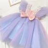 Girls Princess Dress Girls Party Tutu Fluffy Pageant Eleganckie Ubrania Dzieci Urodziny Ślubne Cekiny Tulle Christmas Costume Q0716