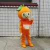 Easter Orange Girl Mascot Costume Halloween Christmas Fancy Party Cartoon Character Outfit Suit Adult Women Men Dress Carnival Unisex Adults