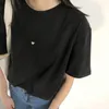 Women's T Shirts Women's T-Shirt Harajuku Short-sleeved Cute Love Print Cotton Brand Shirt Graphic Tees Hipster Tumblr Cozy Tops Drop
