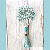 Hanger Kettingen Hangers Sieraden 108 Mala Kralen Hand Geknoopt White Jades Ketting Be Meditation Tassel Yoga Bead Gift 210323 Drop Delive