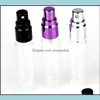 Packing Office School Business Industrial100pcs Mini 10ml Metall Tomt Glas Per Refillable Bottle Spray Pers Atomizers Flaskor 10 färger W