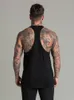 Merk Fitness Vest Mens Mouwloze Shirt Bodybuilding Stringers Tank Top Duidelijke Singlets Onderhemd Spier Kleding Katoenen Tanktop 210421