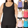 Running Trikots Damen Sommer Lässig Oansatz Feste Farbe Ärmelloses lockeres T-Shirt Plus-Size-Tank-Mode-Spitze-Röhre-Krebs-Tops weiblich