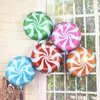 10 adet / grup Renkli Şeker Folyo Balonlar 18 Inç Yuvarlak Lolipop Topları Düğün Sevgililer Günü Doğum Günü Partisi Dekorasyon Çocuklar Globo