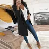 Herfst Winter Pak Blazer Dames Dames Kantoor Mujer Jassen Slanke Casual Elegante Lange Mouw Bovenkleding