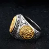 Steel Soldier Dragon And Phoenix Stainless Ring Fashion Men Arrival Unqiue Jewelry Cluster Rings270q